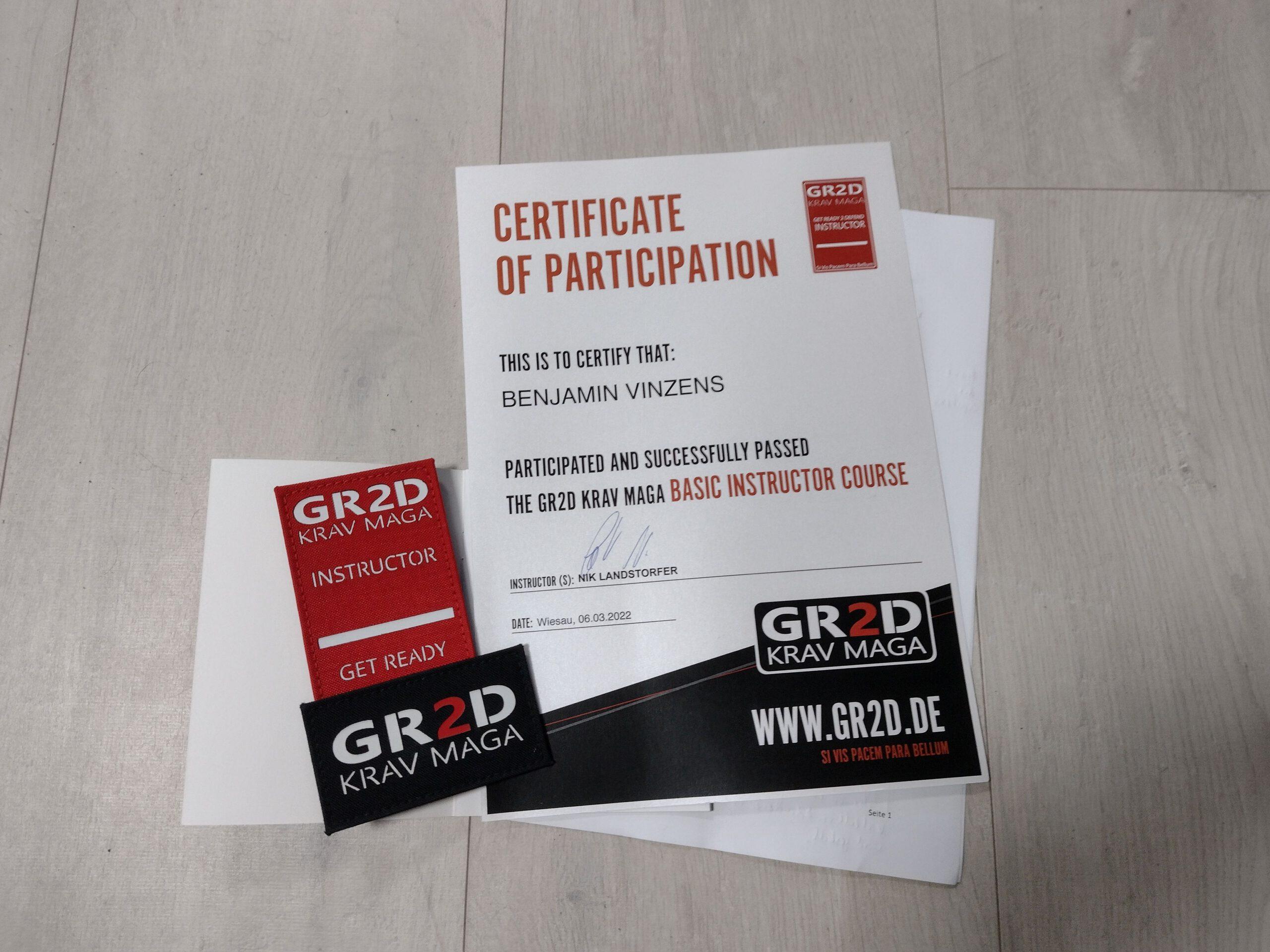 Fortbildung GR2D Krav Maga Basics 1