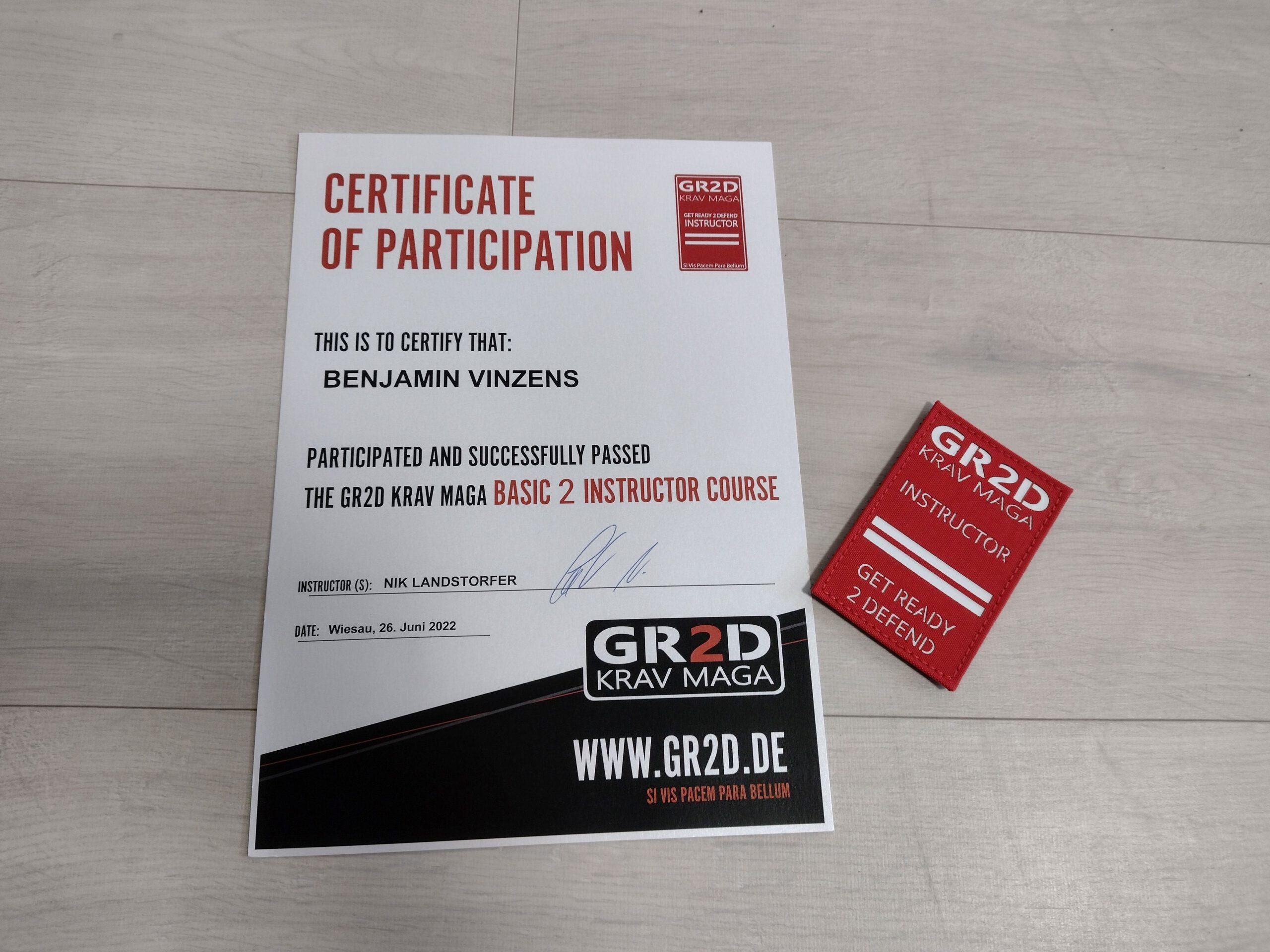 Fortbildung GR2D Krav Maga Basics 2