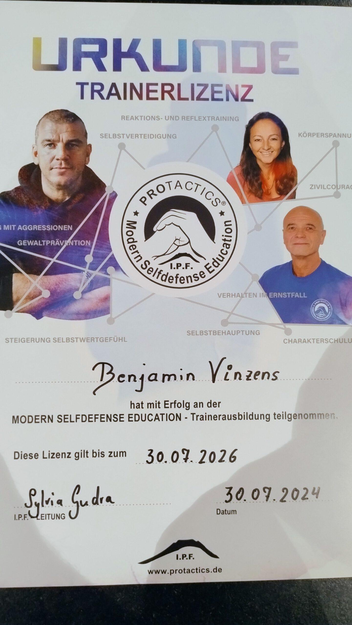 Protactics M.S.E Trainerlizenz